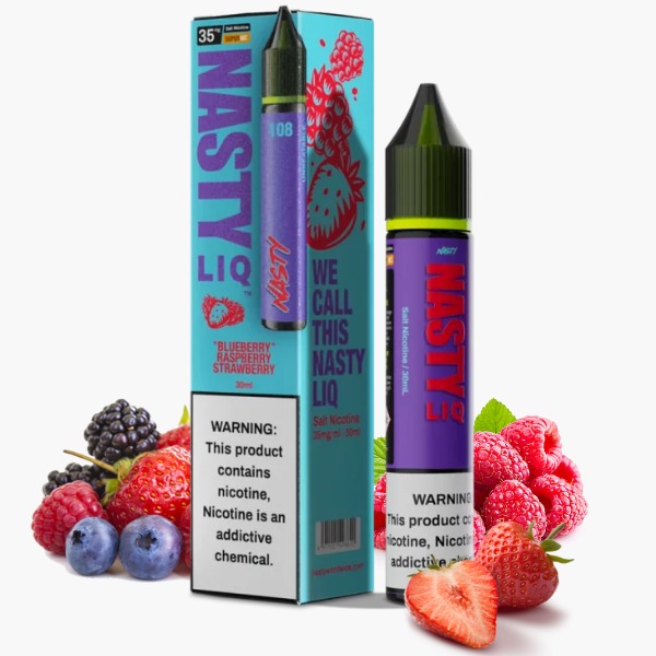 SALT NASTY NEW 30ML 35MG BLUEBERRY RASPBERRY STRAWBERRY