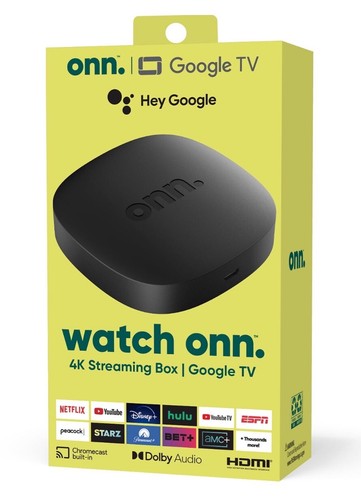 GOOGLE ONN TV 4K STREAMING BOX 2284