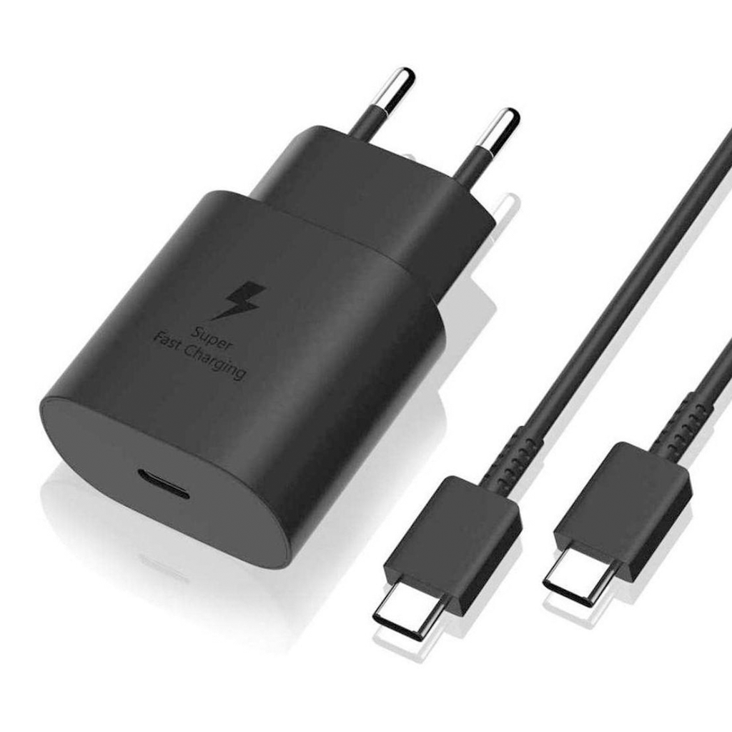 CARGADOR SAMSUNG ORIGINAL 25W EP-T2510XBEGEU CABLE + CARGADOR USB-C