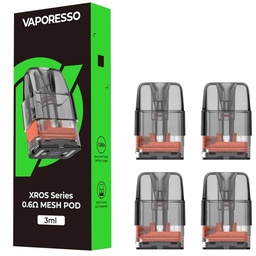 CARTUCHO XROS SERIES 3ML 0.6 4PCS